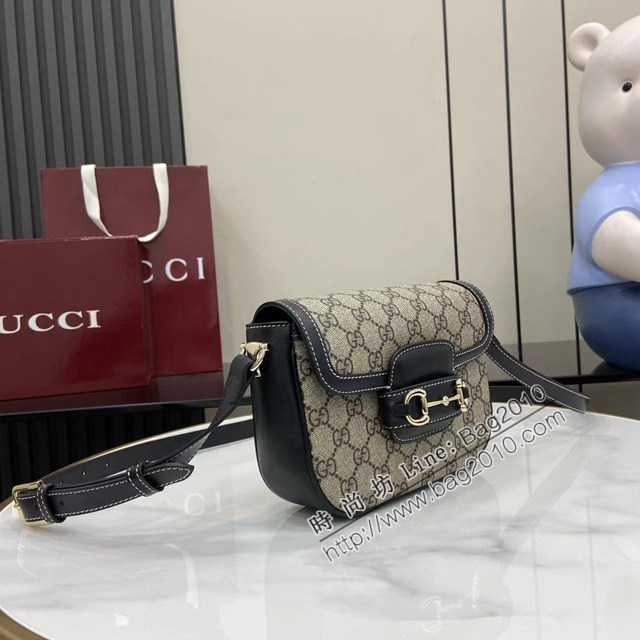 Gucci專櫃古馳最新款Horsebit 1955系列迷你肩背包單肩斜挎女包 jh2762型號：815205